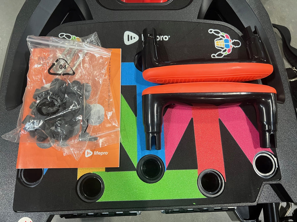 Black Home Push Lifepro Training Gym Open Box - Missing movable Accessories Board Up