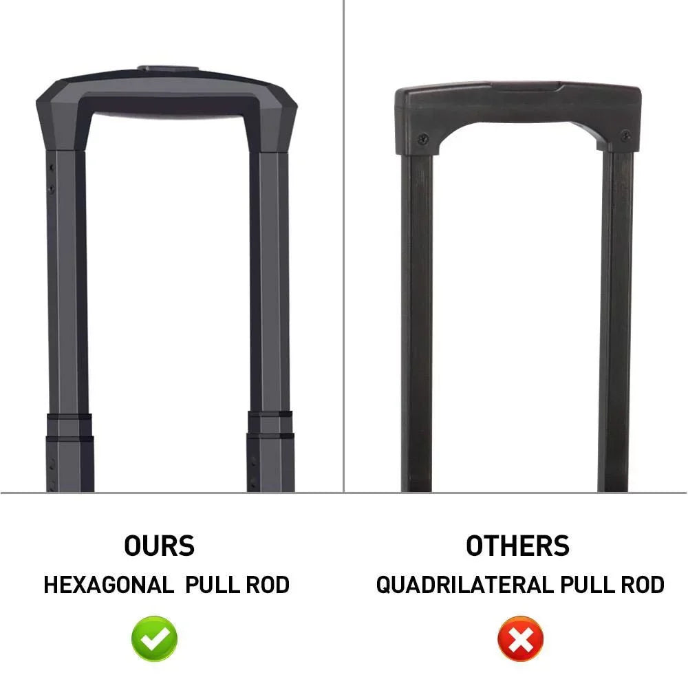 Rod Cosmetic Handle, Makeup Removable 4 Trolley Case Black Wheels, Rolling Train with Luggage Travel Case, Pull Spinner Mirror and