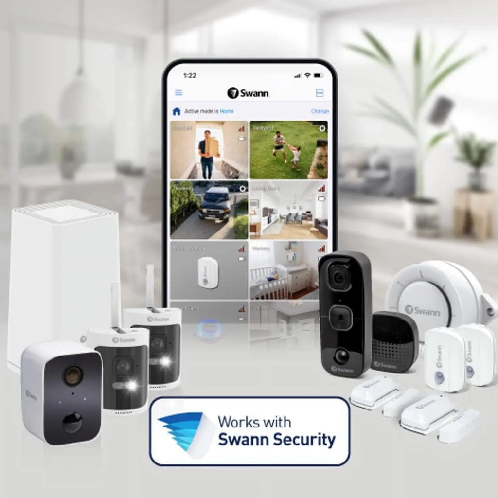 and Indoor Hardwired System Smart-Enabled Swann Camera DVR Outdoor Security