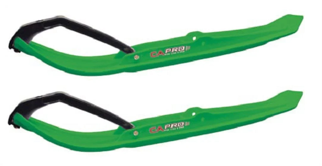 Loops C&A Snowmobile Mountain/Trail of Pair W/Black C&A 8" Green Pro MTX Skis