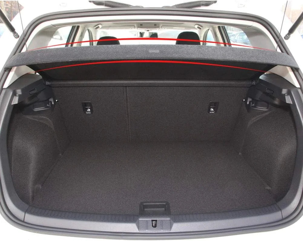 GTI 7 Volkswagen Rear 2019 Black GTI Fit Non-retractable Accessory, Cargo Cover Trunk 2015 VW 2016 Privacy Golf 7 Luggage 2018 Hatchback GOLF Shade 2017 2015-2019 for