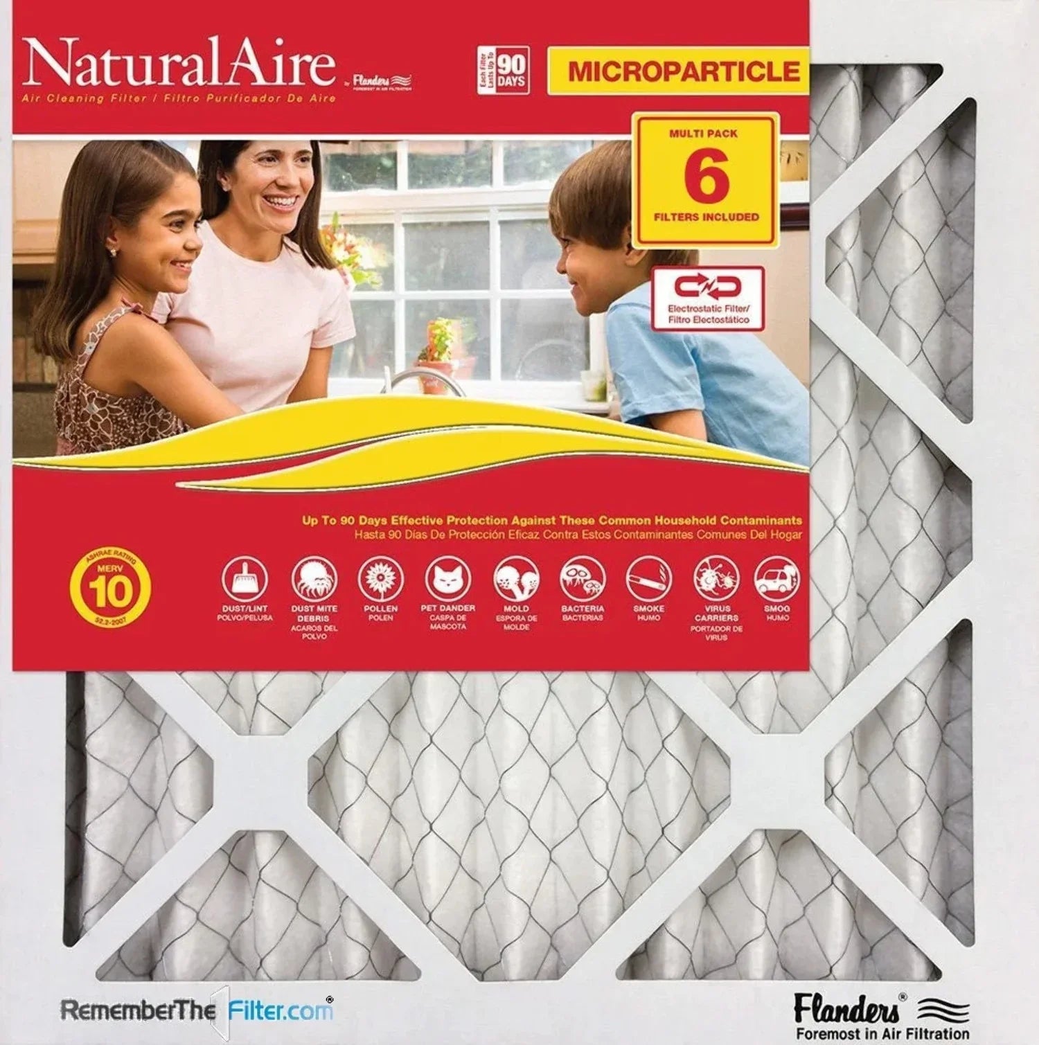 pack) Filters NaturalAire MERV (6 10 14x20x1 85256.011420 Microparticle