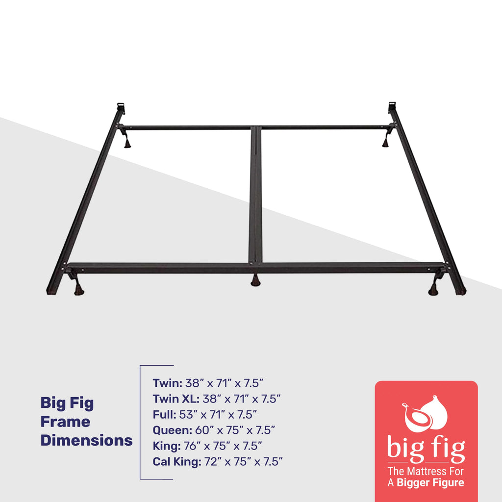 Bed up Steel Supports Fig Duty Size to 2,000 Frame, King Matress Big Pounds, Heavy