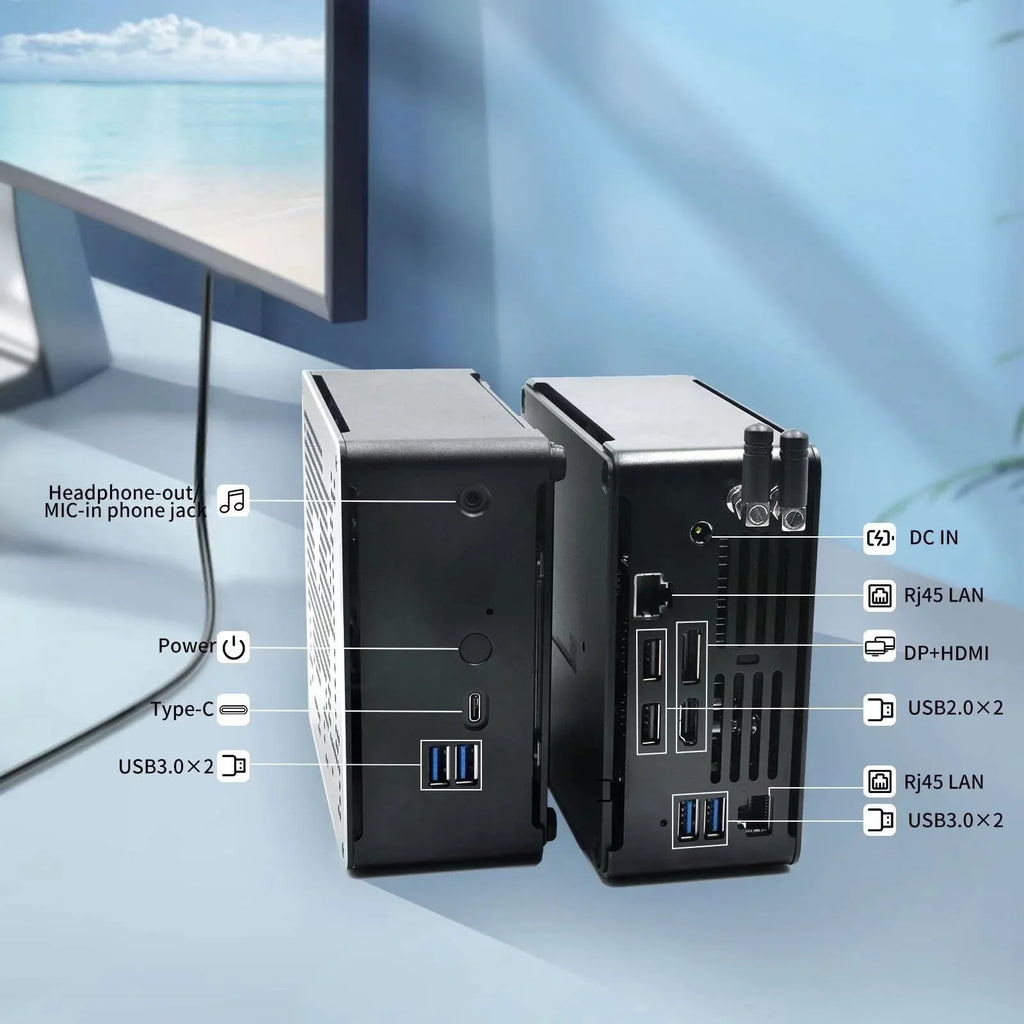 64GB Displays Support Pro VR, 11 mini Dual HD+DP, 4K HD DDR4 Micro Technology, PC 1TB Wireless 4K Power HDD Type-C HDD Mini On / 2TB SSD 9750H Extension, i7 Computer Windows Small Auto Strong RAM