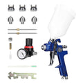 Large Repairing Paint HVLP Spraying Steel Car oxygen Airbrush Stainless Device Tool Set, Paint Sprayer, Pinnaco Kit, Capacity Auto