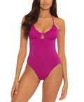 US Becca Swimsuit, Small Convertible BERRY Rebecca Virtue by Color One-Piece
