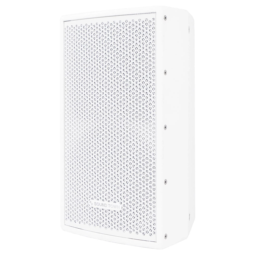 and Professional for Sound, White Bar, Birch PA Sound with 8" Plywood Church of 350W (CARME-U108W- Brackets Pair DJ Installation, Series 2-Way Compression Speakers, Drivers, CARME Karaoke, Town Live U