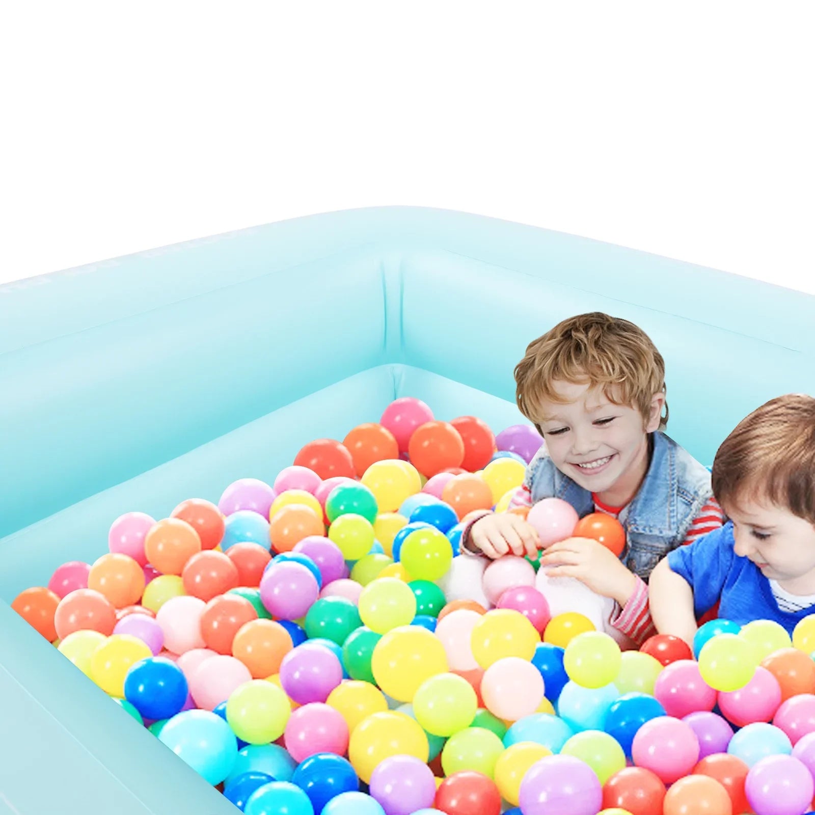 & - Swimming air-filled Family Above for Ground XH Pools,air-filled Kids, Swim Full-Sized Indoor Outdoor 82.7"*55"*23.6" Swimming Pool Pool,