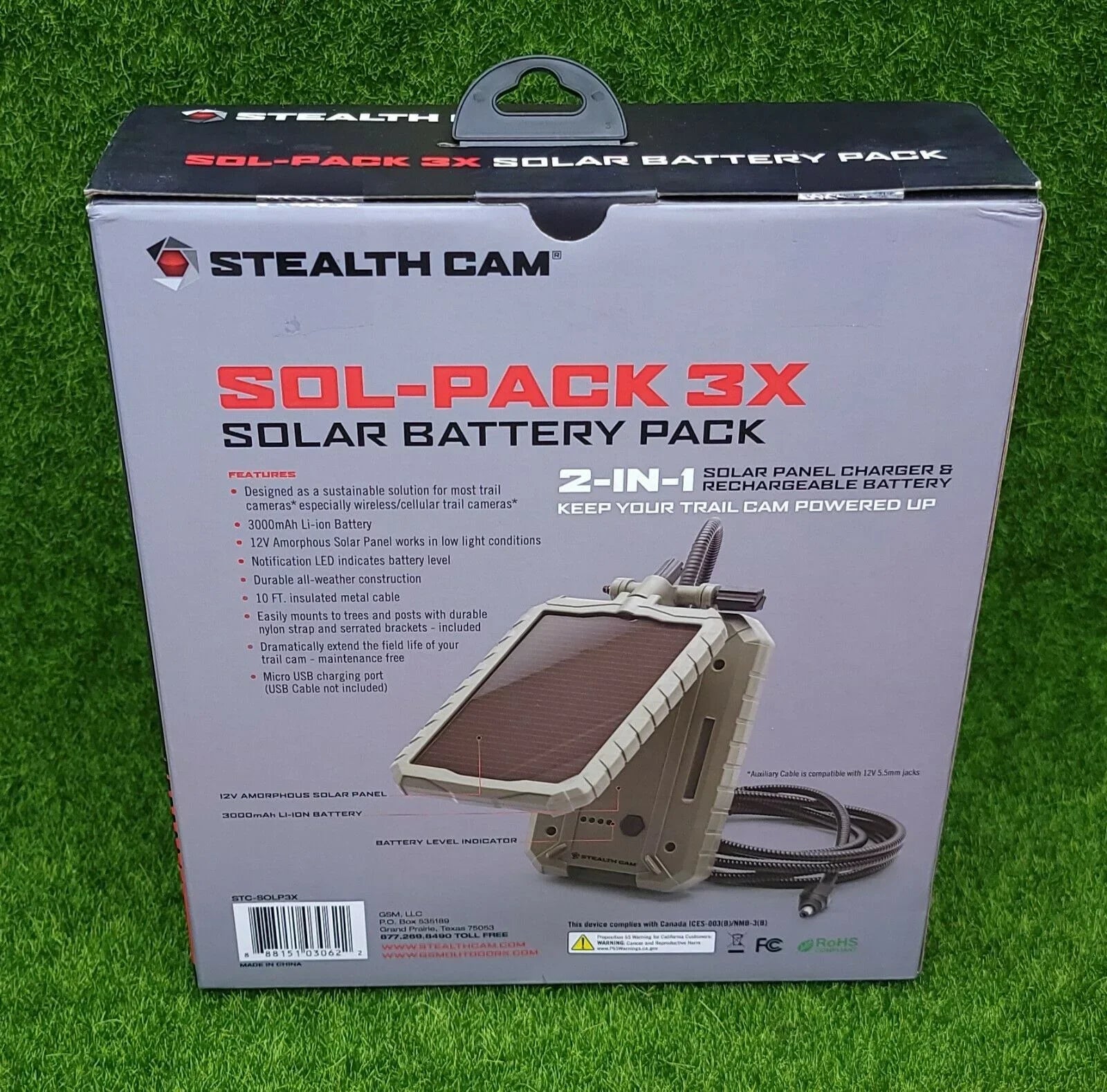 Cam mAh STC-SOLP3X 3,000 Stealth Panel Solar Power