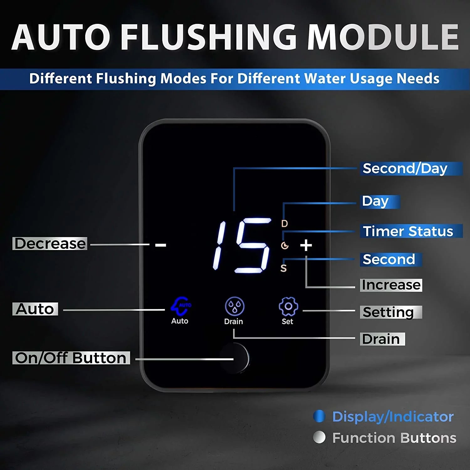 Housing, Size, Module, Microns 50 Spin-Down Auto Capacity, Touch-Screen Clear Large Reusable WSP50ARJ Jumbo Top iSpring Filter, Flushing Sediment Water Upgraded Brass with