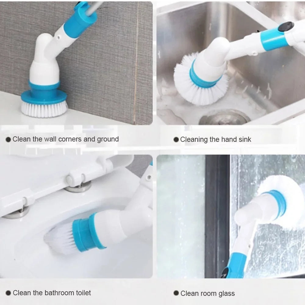 Cleaning Brush Electric Cordless AYMZ Bathroom Scrubber Floor Power Shower Spin for Scrubber