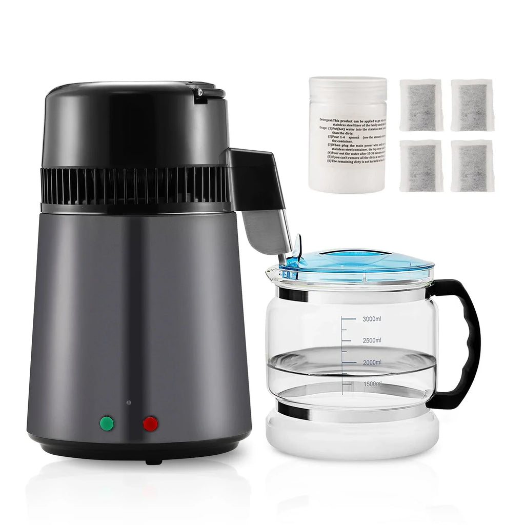 Countertop SKYSHALO Machine Interior Steel Purifier Stainless Water 4L Distiller