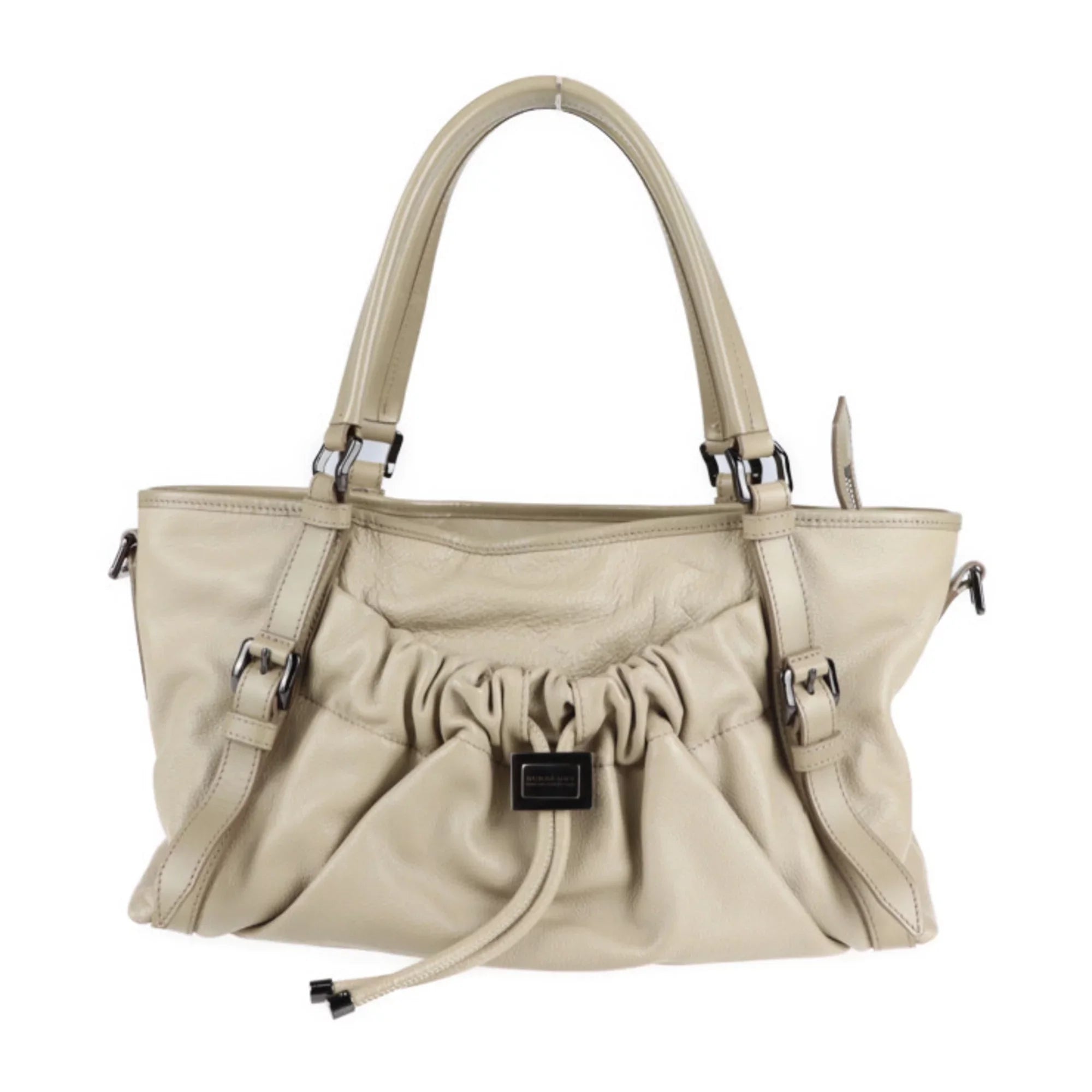 shoulder BURBERRY Pre-Owned tote (Good) 2WAY bag Burberry beige leather