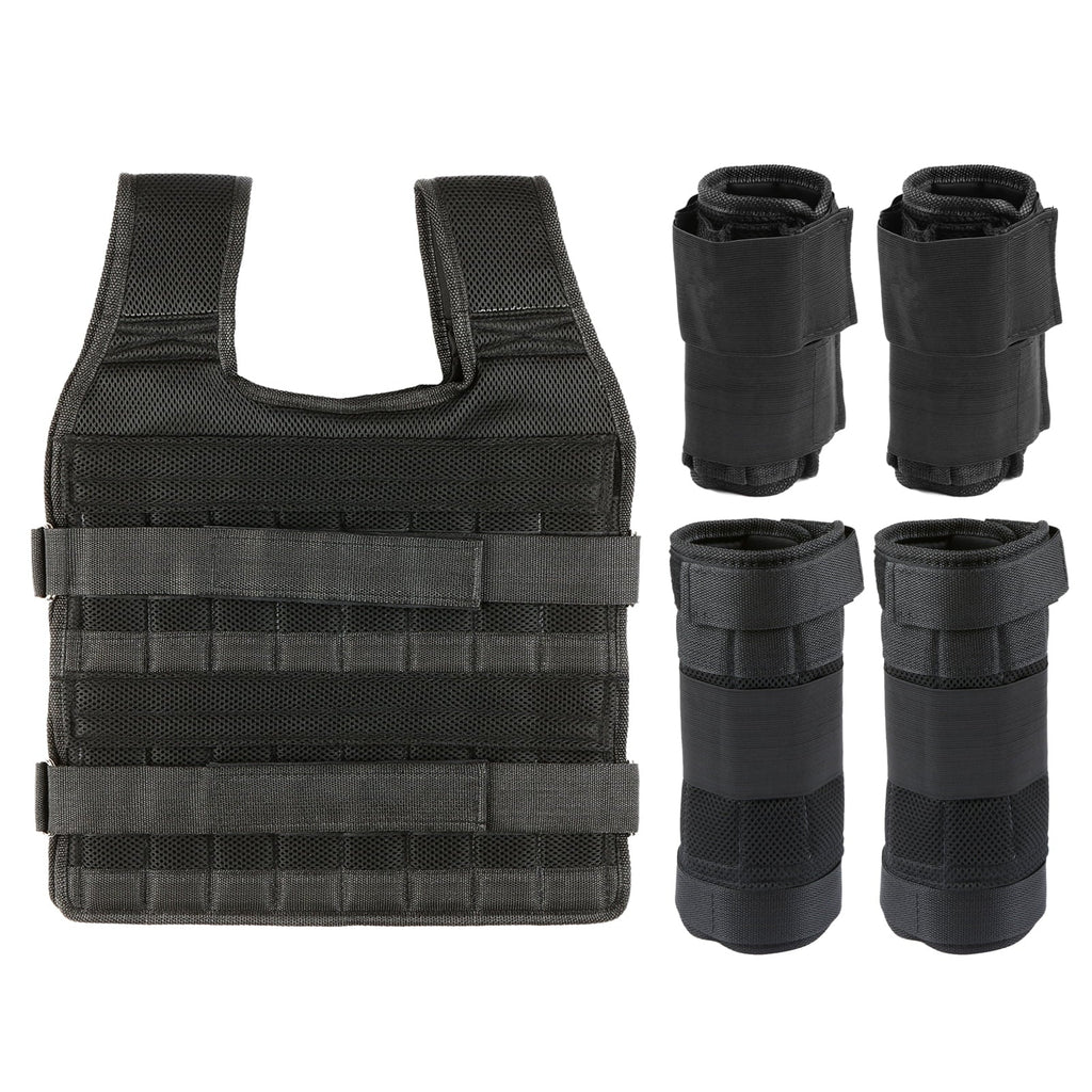 Weight 6kg Max 15kg/35kg Loading Vest Training Weight Strength 5kg Dcenta Weight fabric (Empty) Weight Adjustable Arm Leg with Exercise Loading