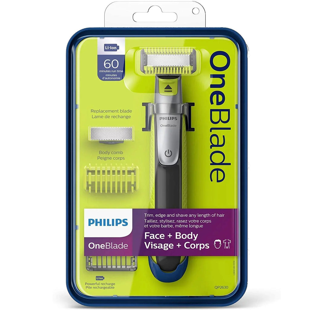 Trimmer, Cordless and Face Body Philips Rechargeable Battery, Electric - Green
