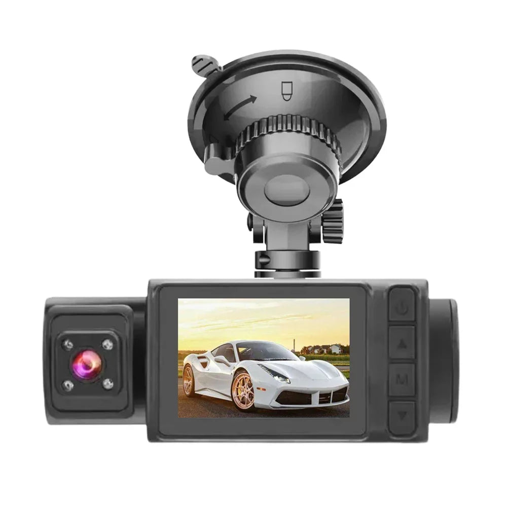with Multi-Language with Car 2in Mirror Reliable Recorder Enhance Safety 3-Camera - Rearview Cam Video Driving Clear Auto Recording Dash - Car