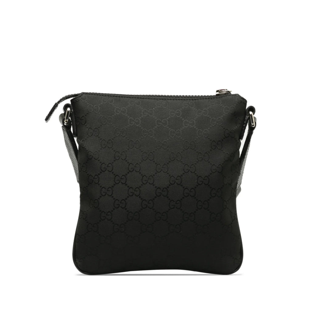 Crossbody Bag Black (Good) Fabric GG Crossbody Nylon Web Pre-Owned Unisex Authenticated Gucci