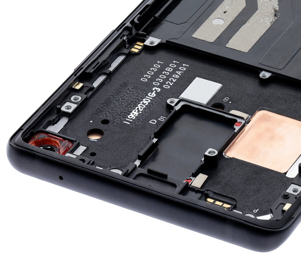 (Onyx OnePlus UW Black) OLED For With Replacement (Non-Verizon (Refurbished) Assembly 5G 8 Frame) Compatible 5G / Frame