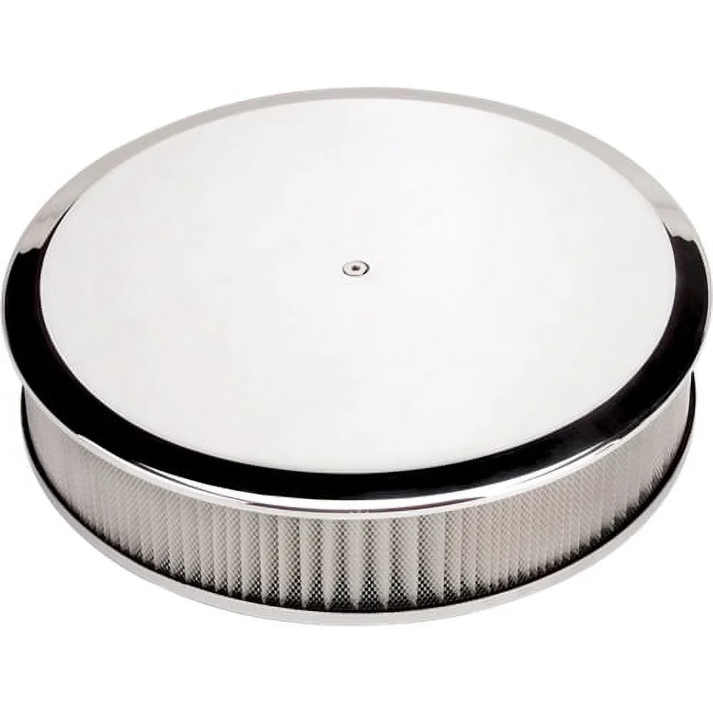 15829 Specialties Round Cleaner 14in Plain Billet atmospheric