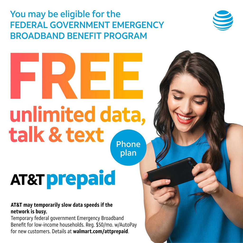 SmartFlip - AT&T Black Phone 4GB, Prepaid Alcatel,