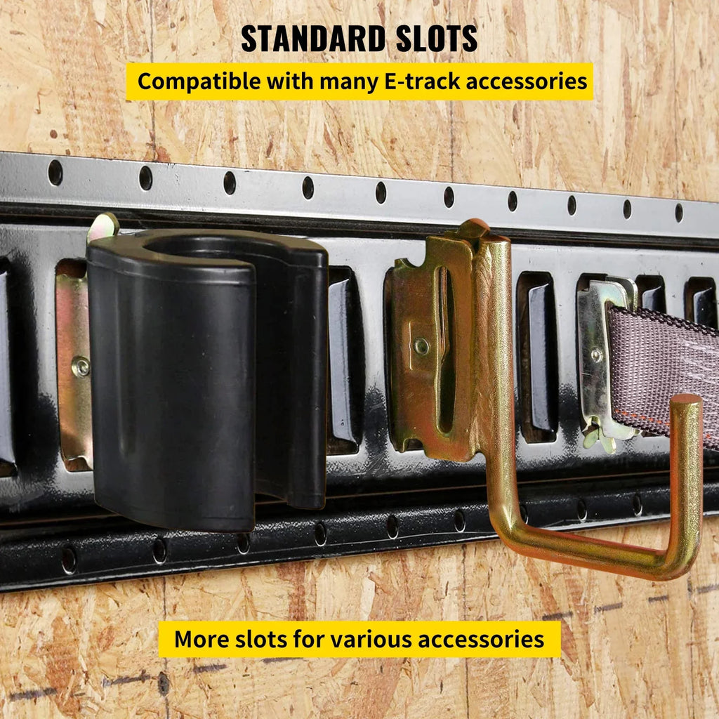 Tie Down E BENTISM 5-Feet Trailer Track Rails Track E Cargo 4PCs Rails Enclosed