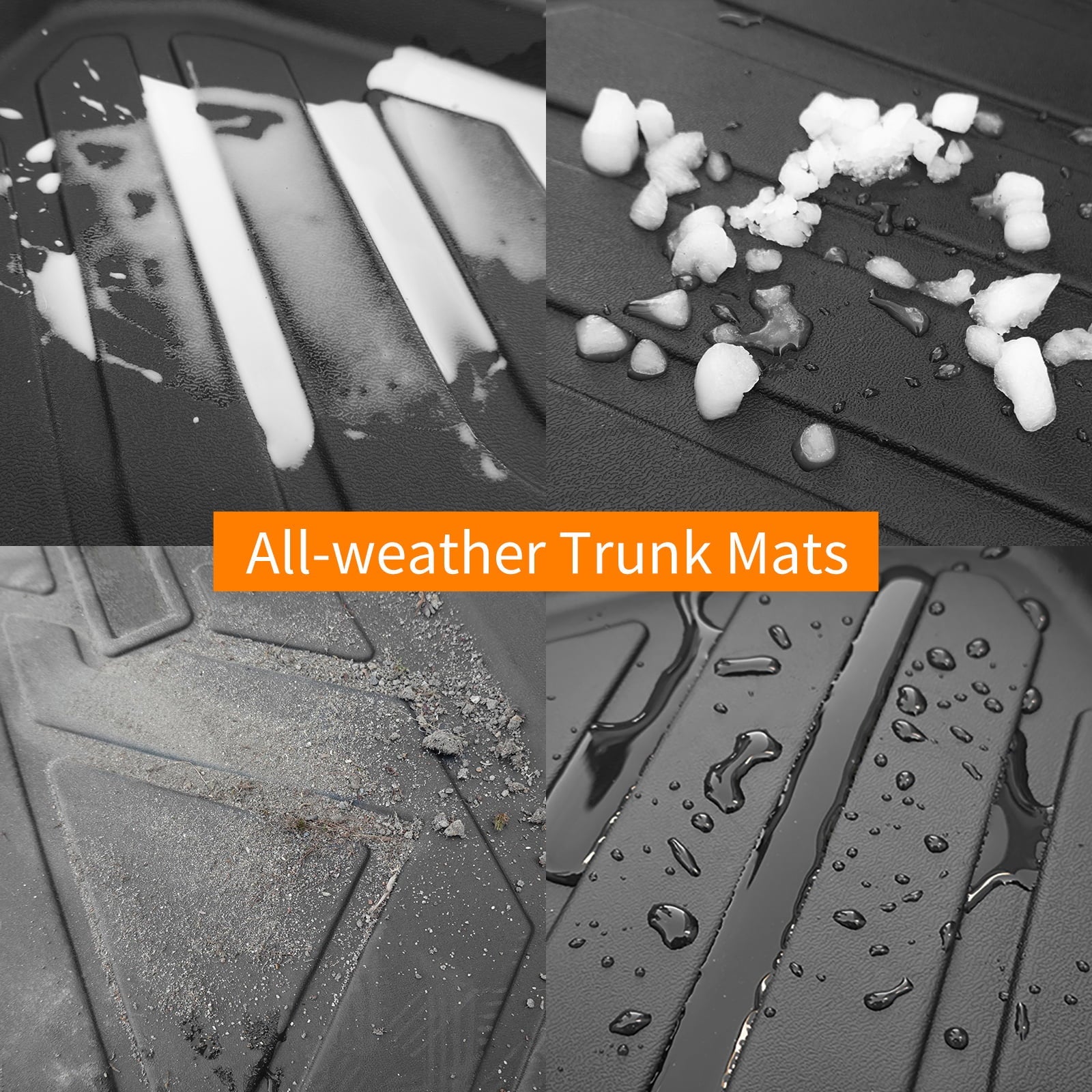 Mats 2022 Mats+Floor Y Tesla Y 2021 2023 All for Trunk 2020 Model Mats) Liners Mats Model Accessories Tesla Floor Weather Fit (Trunk Cargo