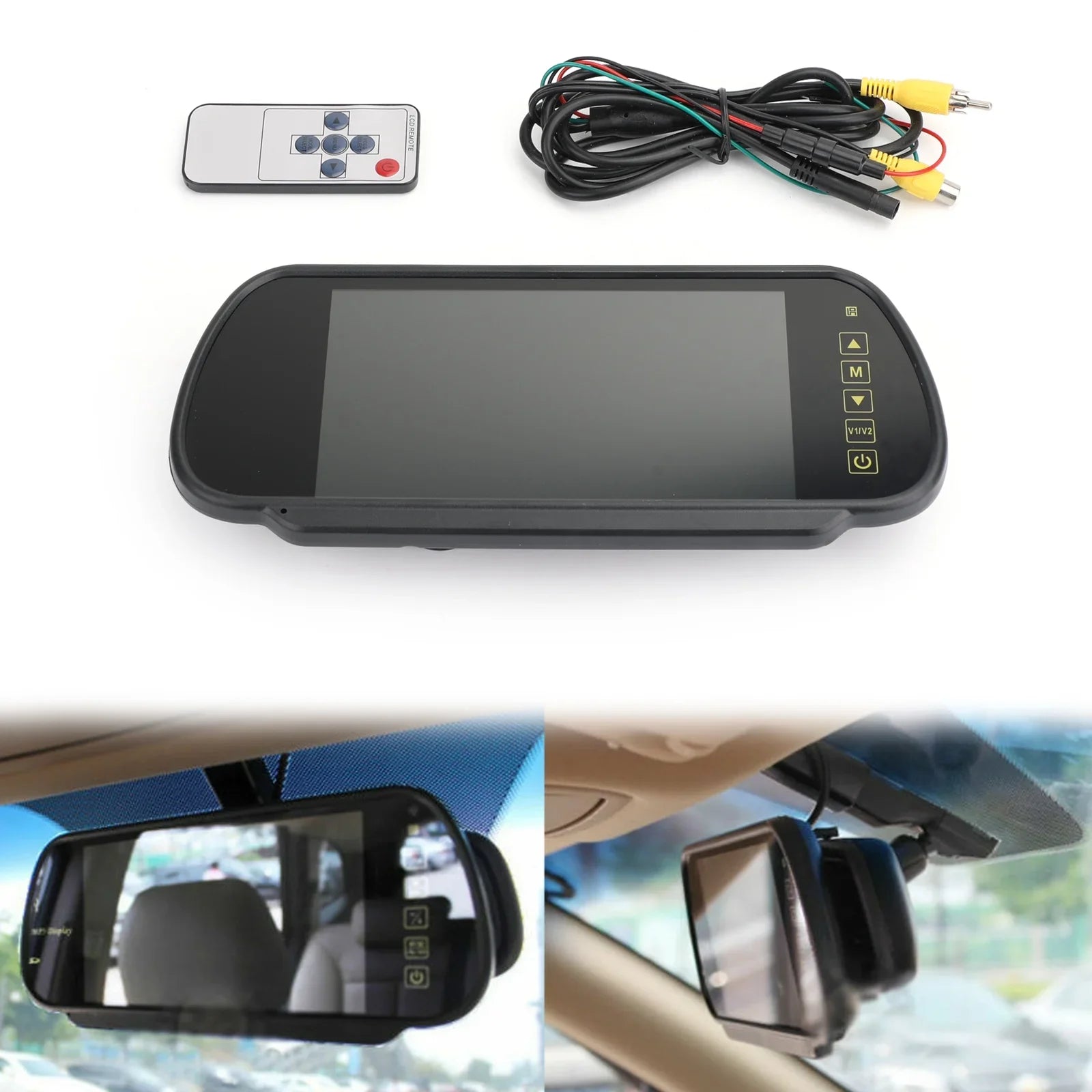 Car MonitorSensors View LCD Rear 7" Bus Reversing Car Lens Screenfor Camera