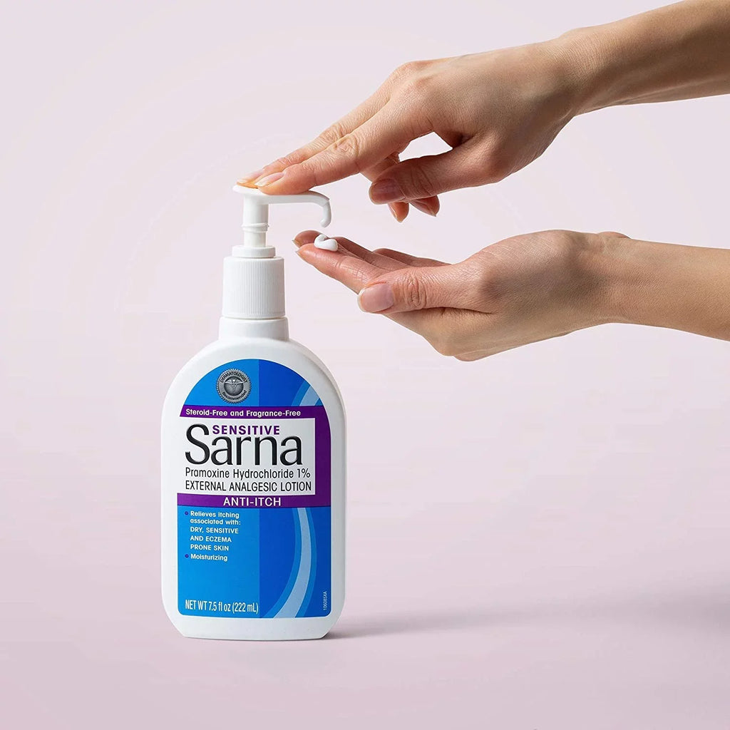 Analgestic Skin oz Pramoxine 7.5 Sensitive Anti-Itch External Sarna Lotion Lotion Hydrochloride,