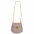 Chloé 3S1031-9 Bag Pre-Owned Ladies (Good) Pink Shoulder Chain Leather Drew Chloe