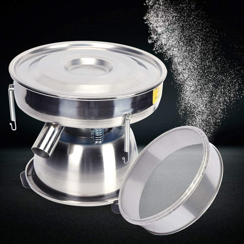 Flour Shaker Sifter Machine Sieve Vibration Home for Sifter, Electric Baking Kitchen Powder Commercial