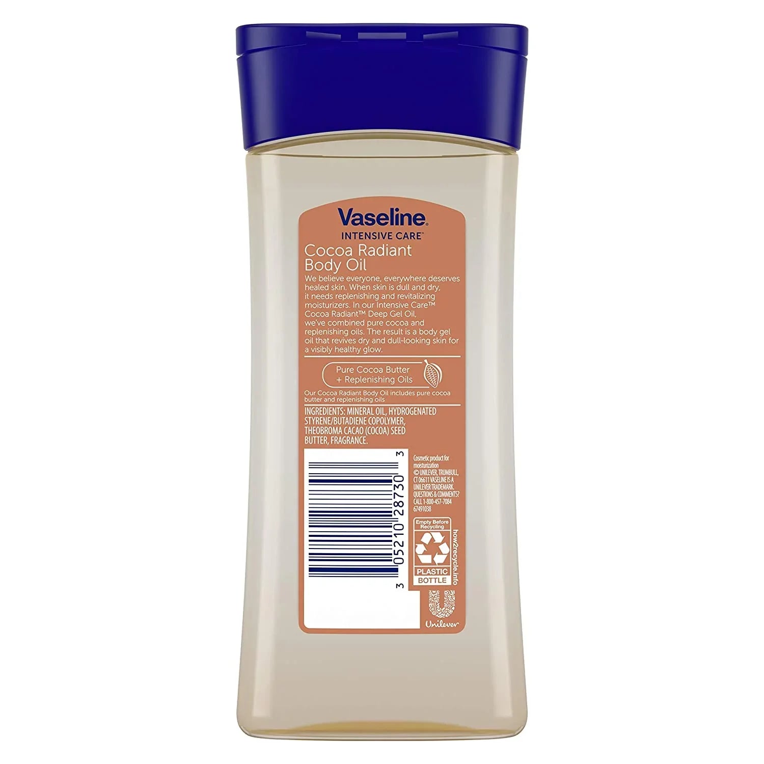 Vaseline 6.8 oz, 3 Care Pack Intensive Butter Body Conditioning Deep - Cocoa Lotion,