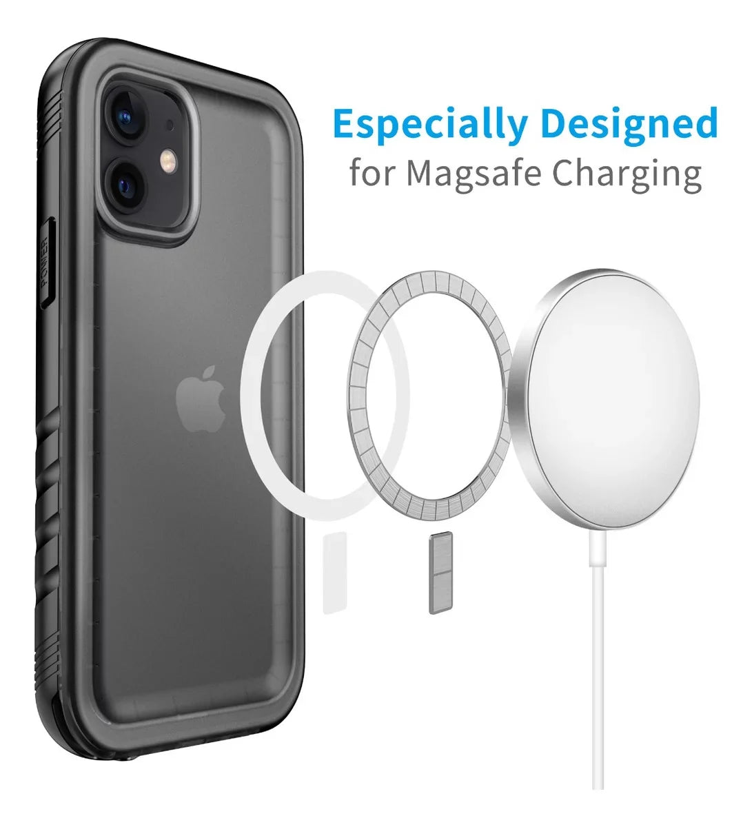 12 12, Swimming MagSafe Underwater with SPORTLINK Diving iPhone Pro Waterproof Support Case for