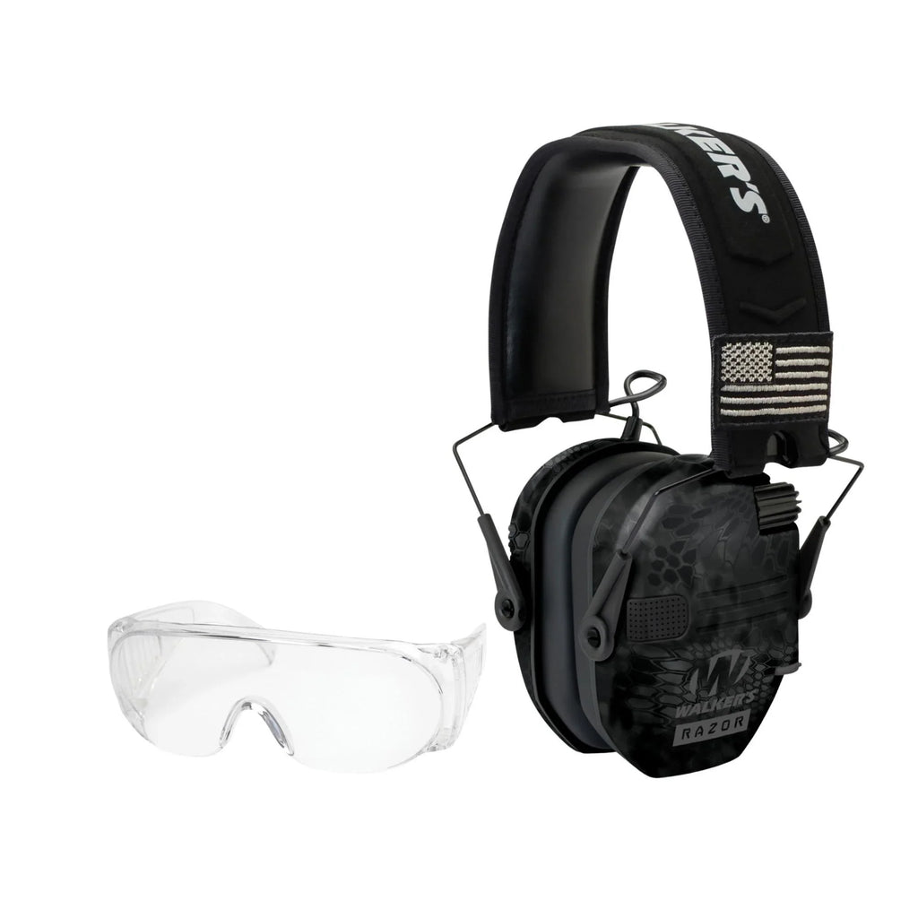 Kit Walker's Series Camo) w/Glasses Muffs Razor Shooting Slim (Kryptek Patriot