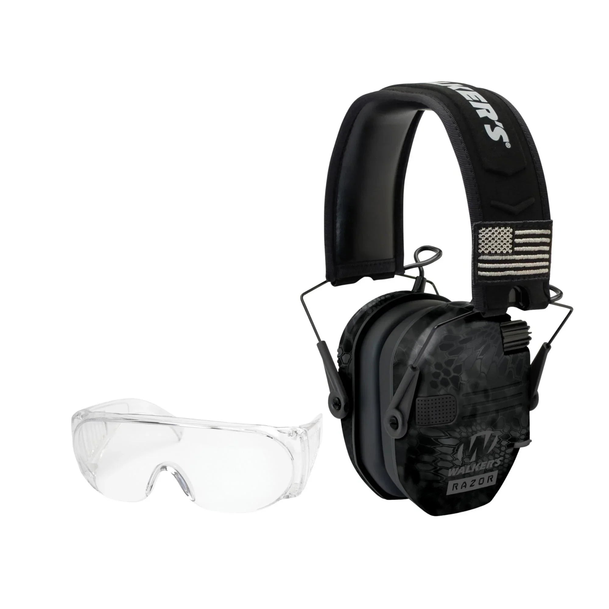 Kit Walker's Series Camo) w/Glasses Muffs Razor Shooting Slim (Kryptek Patriot