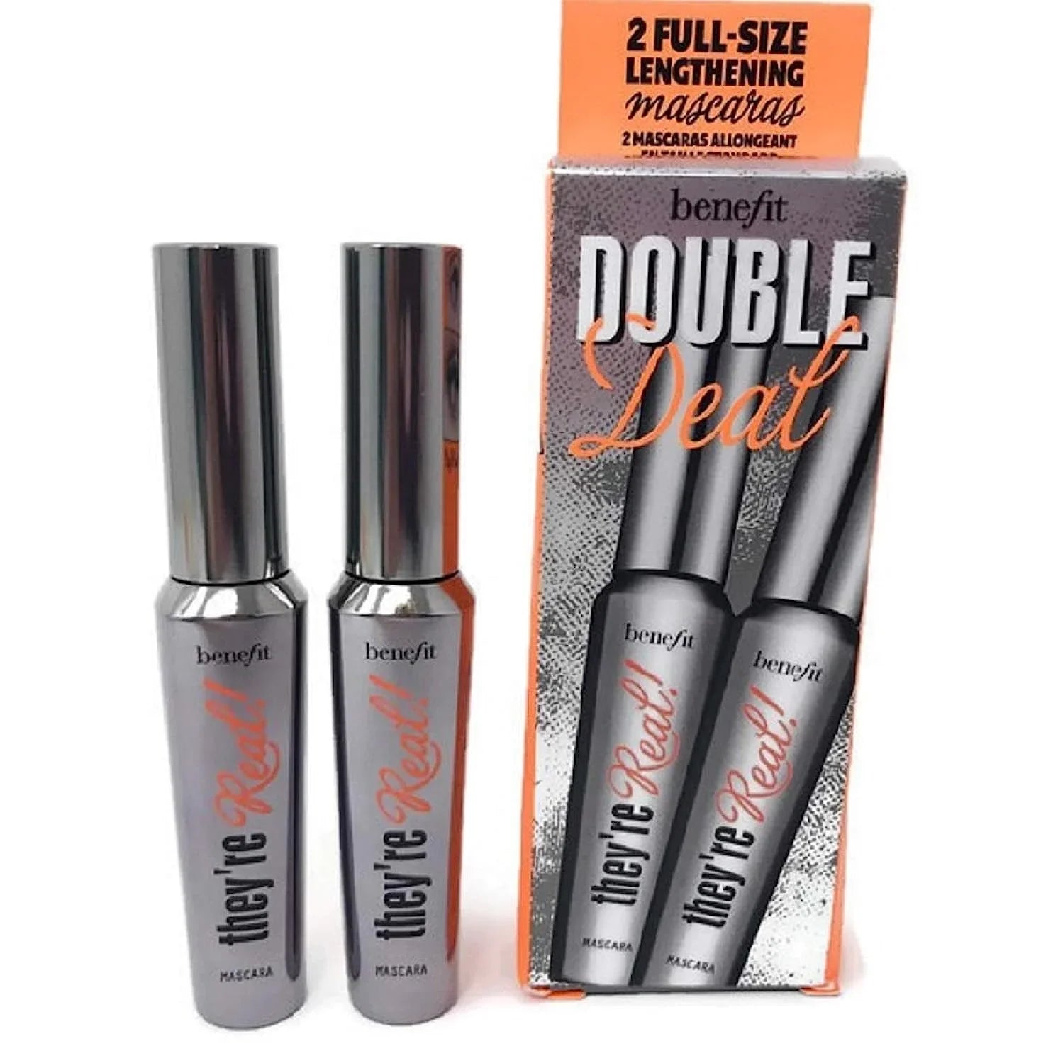 '- Benefit 8.5g size Double Mascara Deal 2pcs mascaras They`re full 2 / Real
