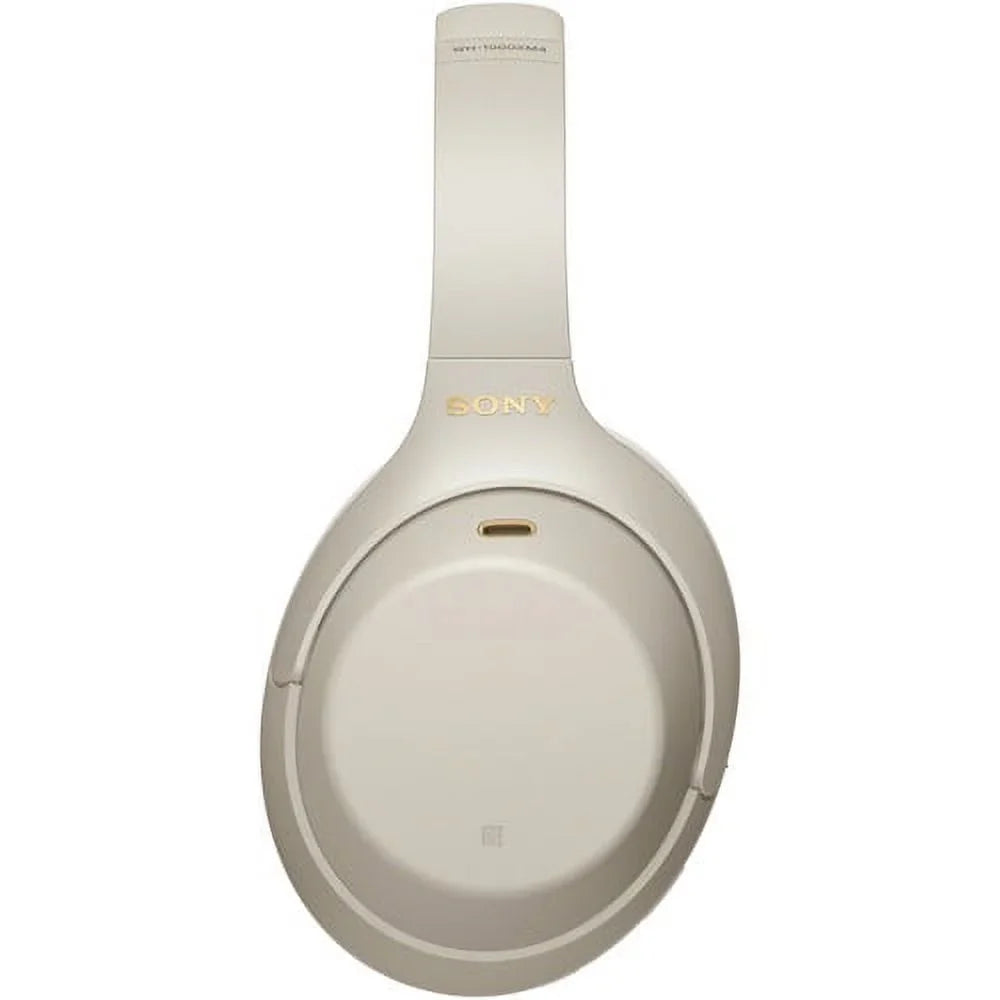(Silver) Noise-Canceling Wireless +pixicloth Headphones WH-1000XM4 Sony Over-Ear