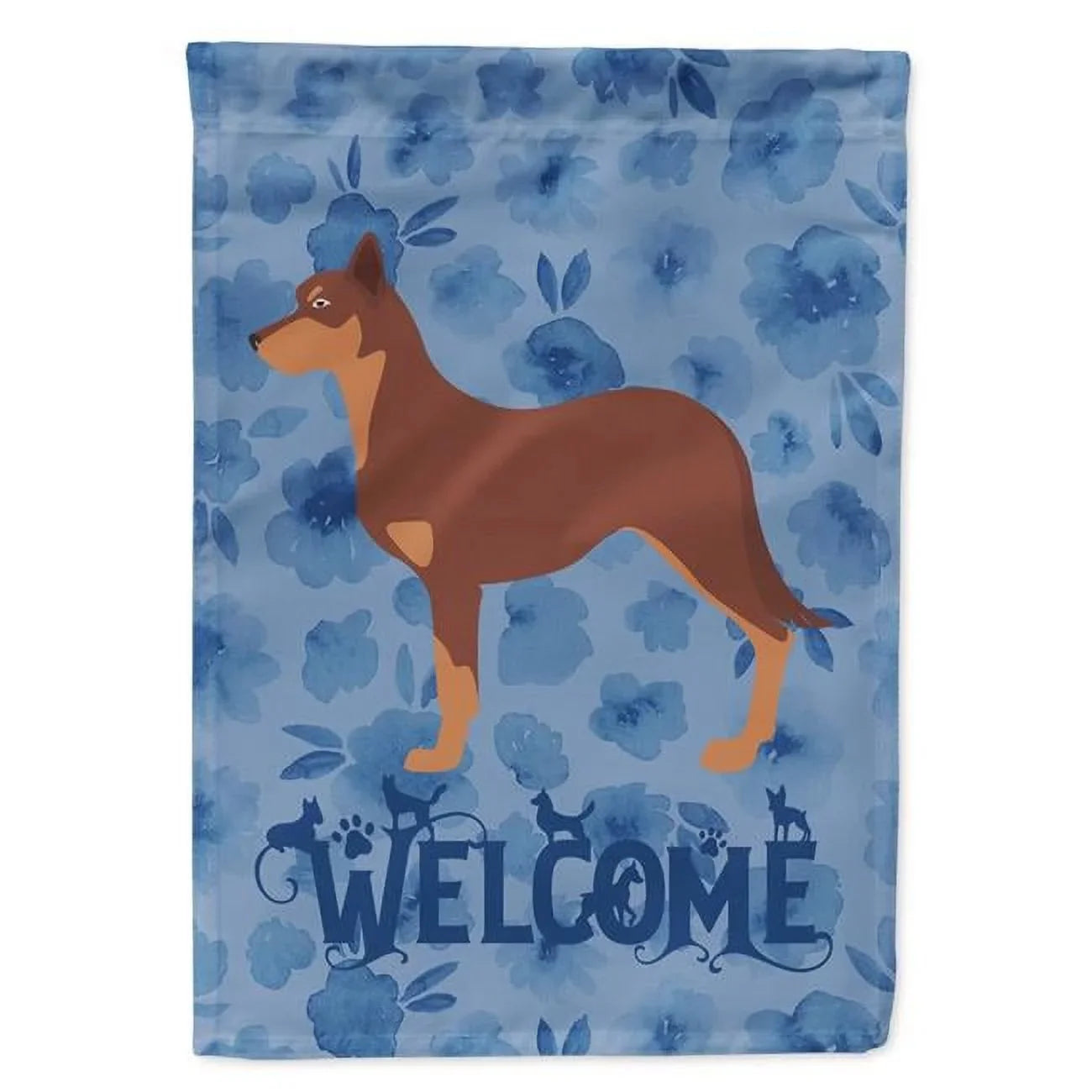 x Welcome Size House Flag Australian 40 x Kelpie 0.01 Canvas 28 Dog in.