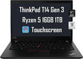 1TB DDR5 ThinkPad SSD, Win Fingerprint, Ryzen Warranty, RAM, WUXGA Touchscreen (AMD 16GB 6650U, Lenovo Business Webcam, i7-1165G7)) 5 Gen Pro 14" Laptop, 3 11 FHD 6-Core(Beats T14 Backlit, 3-Year Pro