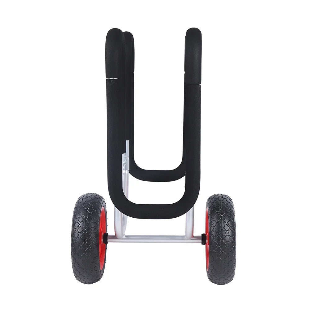Cart Beach Double Stand-Up Carrier SUP Beach Solid Aviation Board Aluminum Trailer, Surfboard Veneer Wheel Cart, Paddle transportable Cart Airless PU