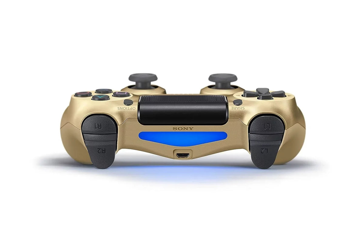 PlayStation Like Bundle With 4 DualShock AXTION Gold - Wireless Controller BOLT Earbuds New - with