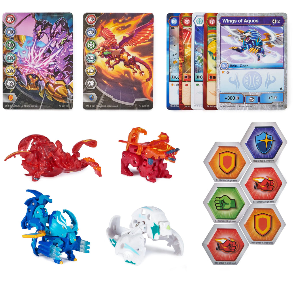 Nova Legends and Nillious 4-Pack, Geogan, Collection more Arcleon Bakugan, Cycloid Bakugan