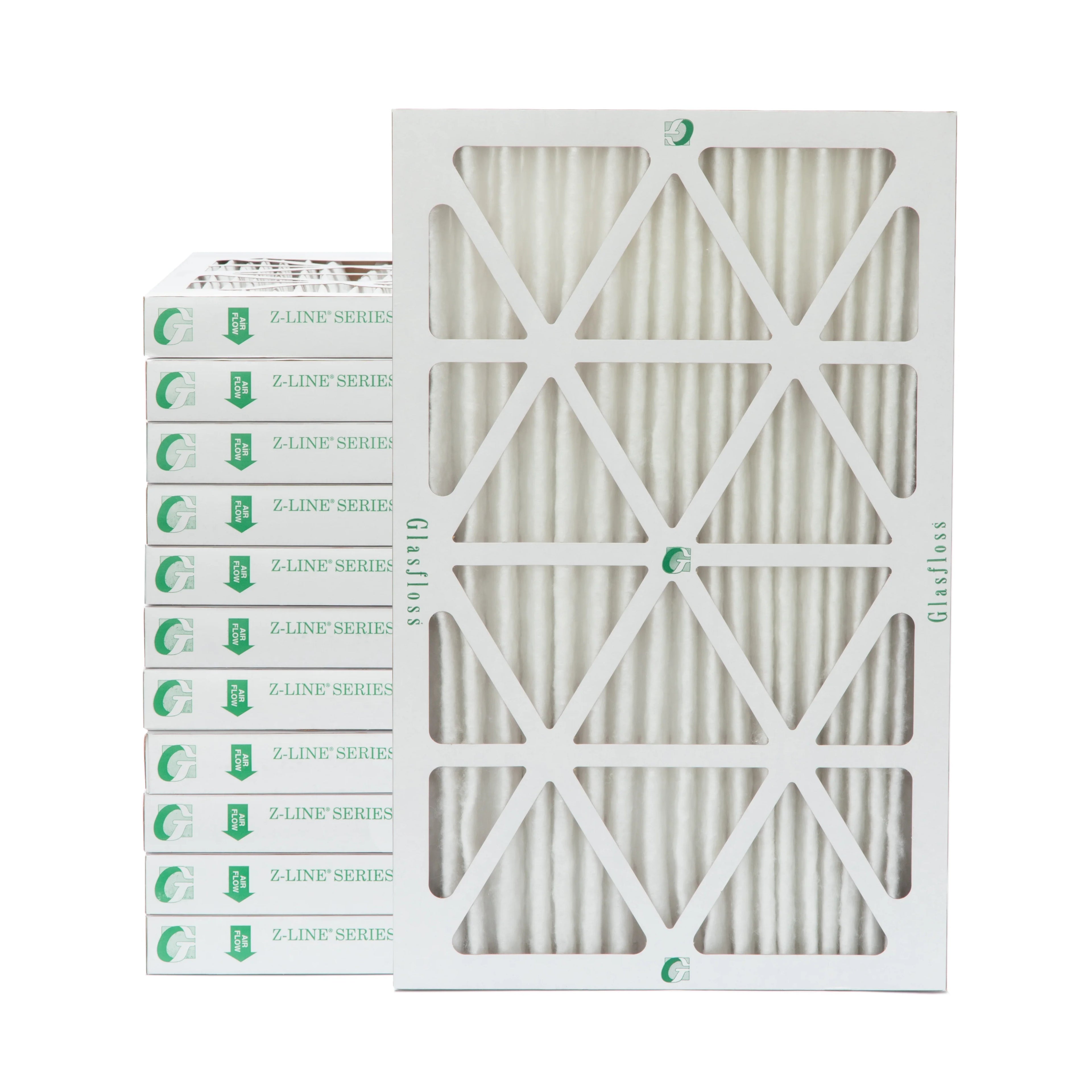2" Actual 16x24x2 Size: Filters 10 by of 1-3/4 Pack x 23-1/2 Glasfloss. x 12 atmospheric 15-1/2 Pleated Inch MERV