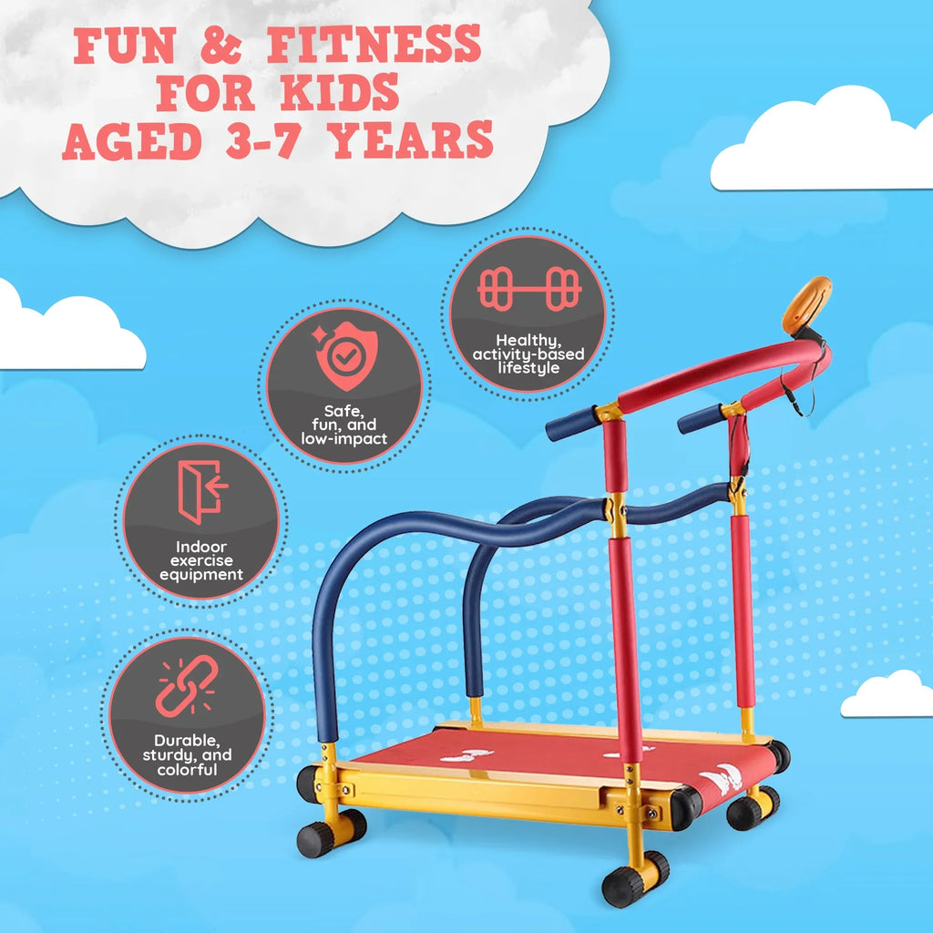 Kids Exercise Fun & WCR-9201 Non-Motorized Fitness Treadmill Children's For
