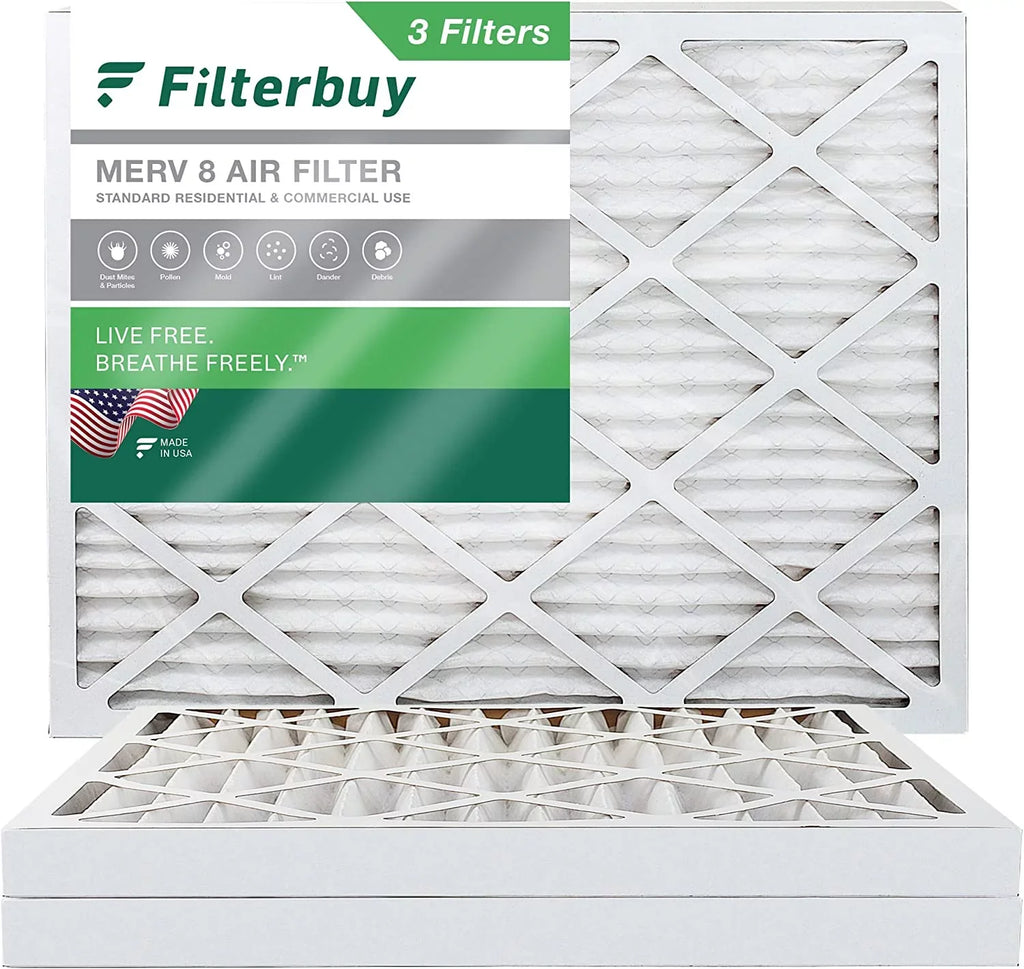 AC Furnace 10x16x2 atmospheric Pleated MERV (3-Pack) HVAC Filters 8 Filterbuy