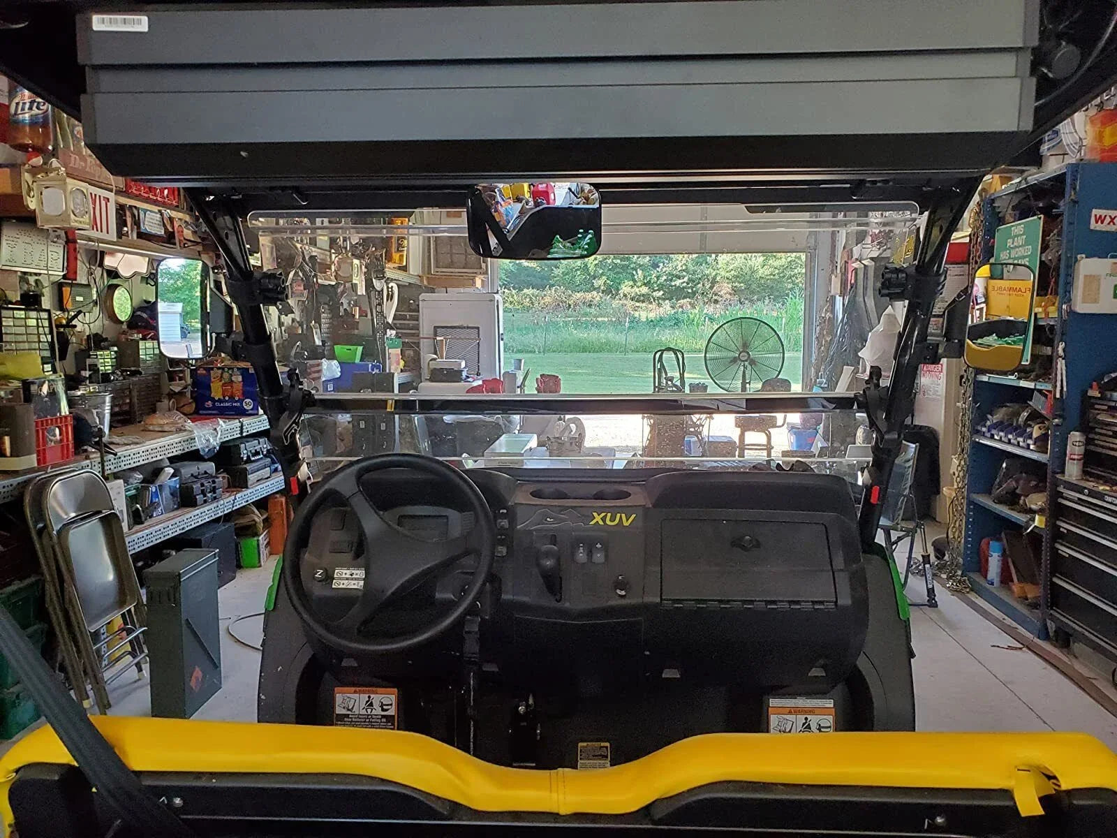 1000 with Clamp Center RZR 900 1.75"-2" View Mirrors Rear Polaris UTV Mirrors Compatible Set X3 Bar Can-Am