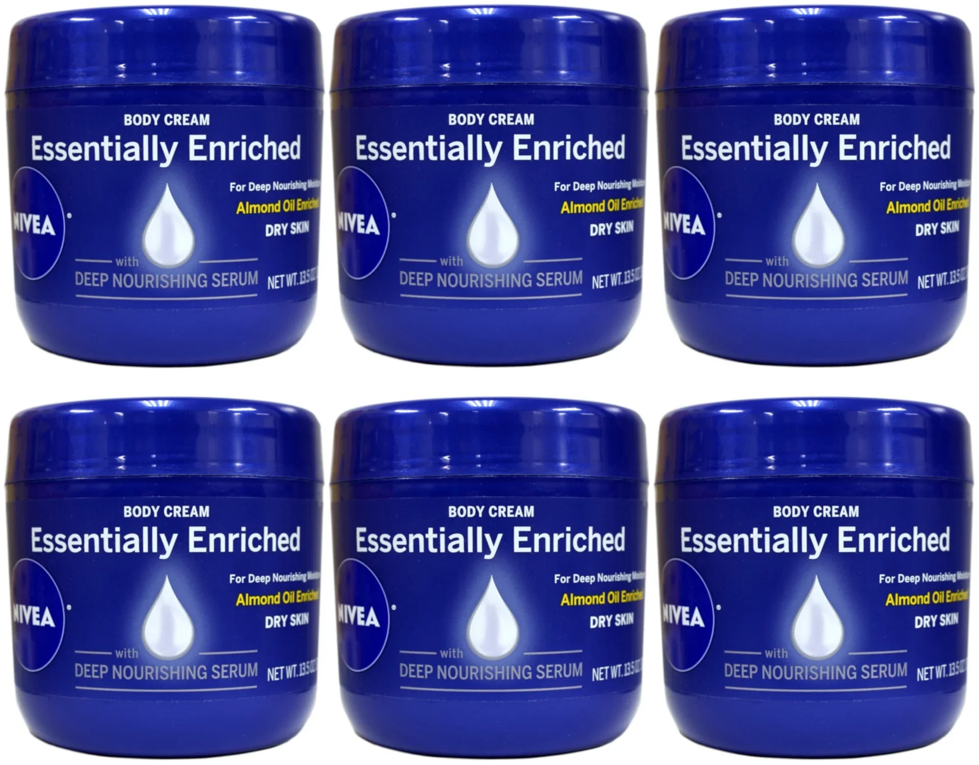 Cream Serum Deep 6 of 13.5 Almond Nourishing Oil Essentially Pack Body NIVEA oz Enriched