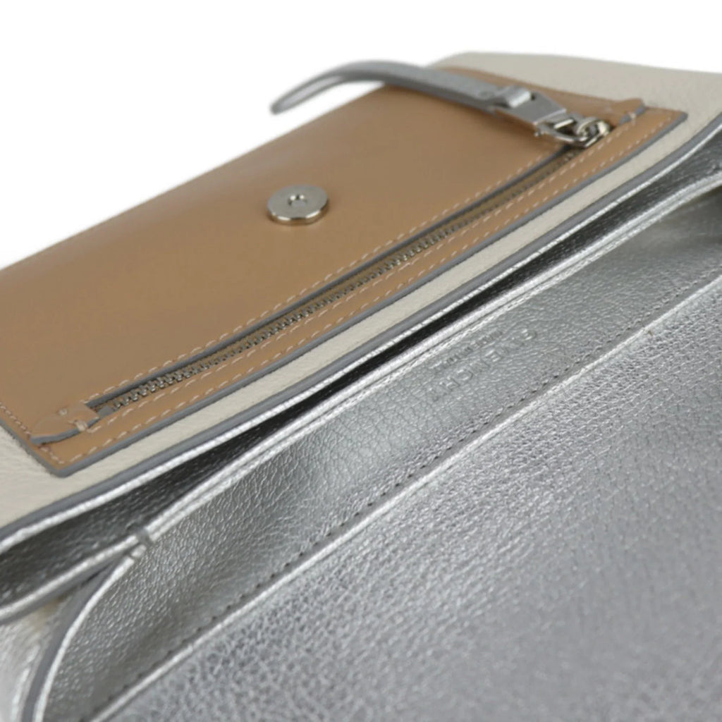 leather bag Givenchy silver Pre-Owned BB500VB01C (Good) Duet ivory brown shoulder