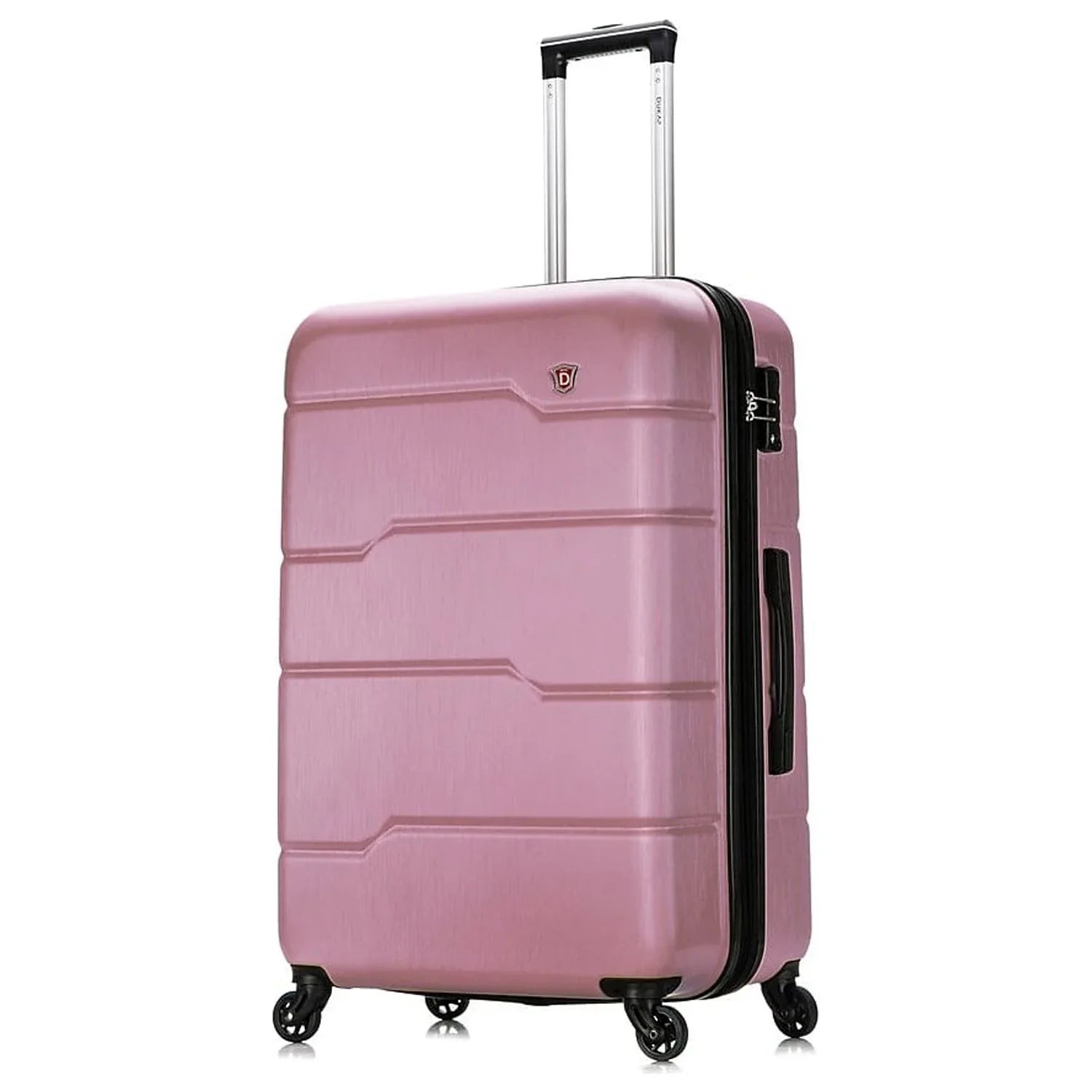 RODEZ Gold Plastic 3-Piece Set Luggage (DKRODSML-ROS) Rose DUKAP
