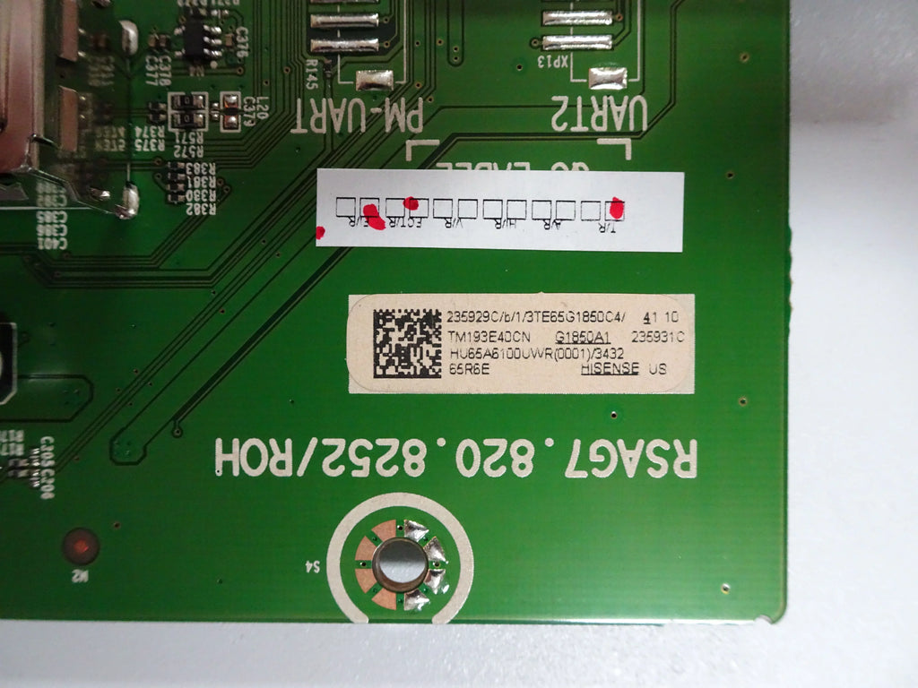 Board RSAG7.820.8252/ROH) Main 235929C 65R6E (235931C, Hisense