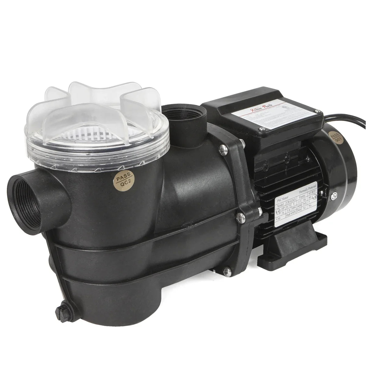 3/4HP Filter Valve Set Pool 4 with Sand Way Pump Pool with Ground Above 13" inch Stand